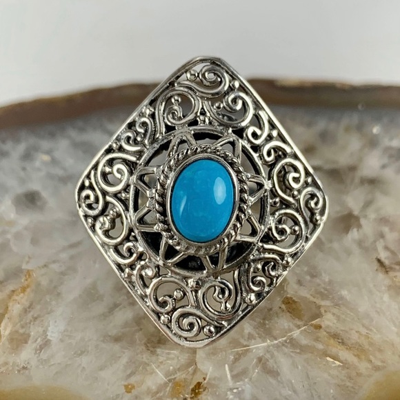 Jewelry - Sleeping Beauty Turquoise Ring in Sterling Silver